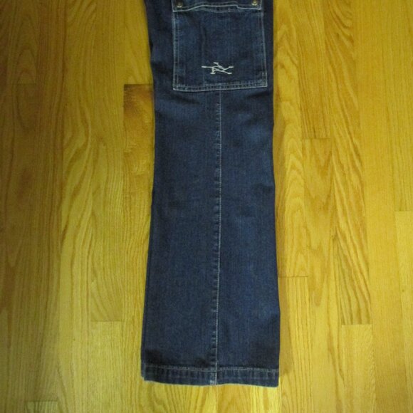 SILVER BOY'S SIZE 27 x 33 JEANS MED BLUE SLUB DENIM CARGO PANTS WORK FARM - Picture 7 of 15